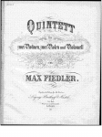 Fiedler - String Quintet