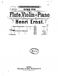 Dancla - 3 Petits symphonies concertantes - No. 3 in C major For 2 Flutes and Piano, or Flute, Violin and Piano (Ernst)