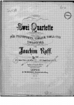 Raff - 2 Piano Quartets, Op. 202 - Scores and Parts No. 1 in G major