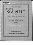 Röntgen - Piano Quintet No. 2