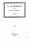 Sgambati - 4 Piano Pieces, Op. 13 - No. 4: ''Toccata''