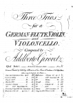 Gyrowetz - Trios pour la Flute Traversiere, Violino & Violoncello