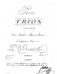 Wranitzky - 6 String Trios, Op. 17 - Nos.4-6 (Vol.2, formerly designated Op. 2)