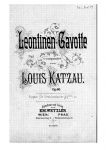 Katzau - Leontinen-Gavotte - For Orchestra (composer?)