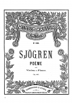 Sjögren - Poeme, Op. 40