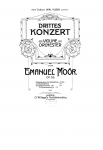 Moór - Violin Concerto No. 3 - For Violin and Piano (composer?)