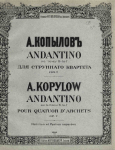 Kopylov - Andantino sur le thème B-la-f