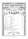 Alard - 15 Pièces caractéristiques en forme d'études - 13. Tremolo: Le ruisseau For Violin and Piano (Corder)