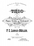 Lange-Müller - Piano Trio, Op. 53