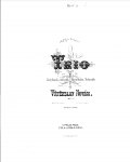 Novák - Piano Trio No. 1, Op. 1