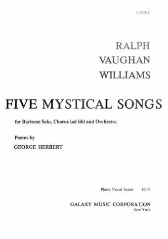 Vaughan Williams - Five Mystical Songs - Vocal Score