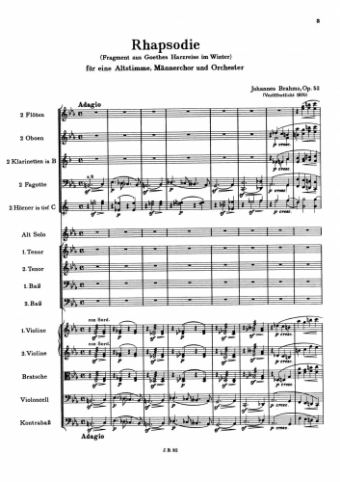 Brahms - Alto Rhapsody