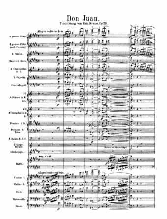 Strauss - Don Juan - Score