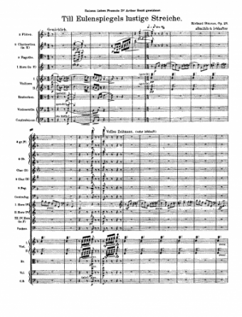 Strauss - Till Eulenspiegels lustige Streiche - Score