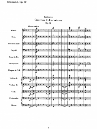 Beethoven - Coriolanus Overture, Op. 62