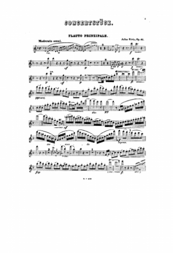 Rietz - Konzertstück for Wind Quintet and Orchestra, Op. 41 - Solo Parts