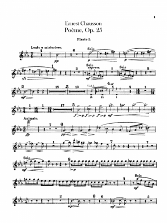 Chausson - Poème, Op. 25