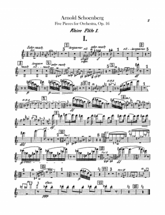 Schoenberg - 5 Pieces for Orchestra (1909 Version)