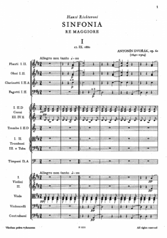 Dvořák - Symphony No. 6, Op. 60