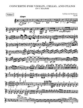 Beethoven - Concerto for Violin, Cello and Piano