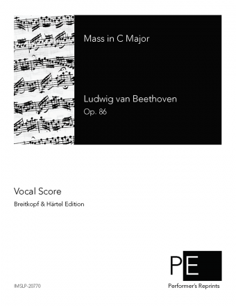 Beethoven - Mass in C, Op. 86 - Vocal Score