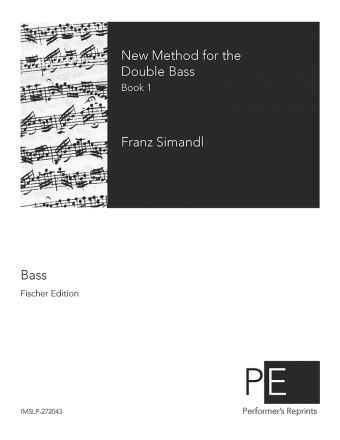 Simandl - New Method for the Double Bass - Book 1