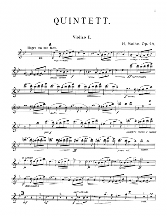 Molbe - String Quintet, Op. 44