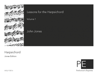 Jones - Lessons for the Harpsichord - Volume 1